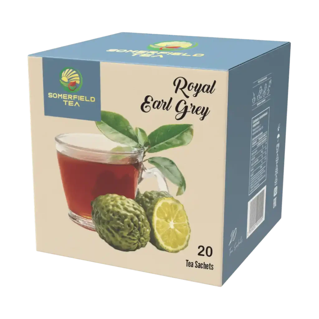 somerfield tea royal earl grey in 20 tea sachets available for private labelling, bulk tea sourcing, tea exports and for cafes and restaurants in colombo