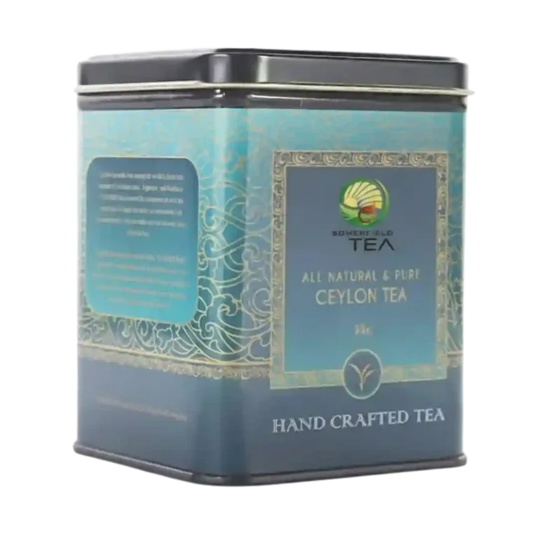 50g all natural and pure ceylon tea hand crafted tea from somerfield tin caddy tea collection