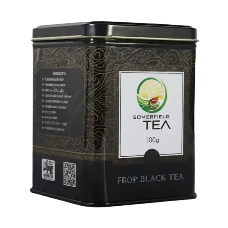100g fbop black tea from somerfield tin caddy tea collection